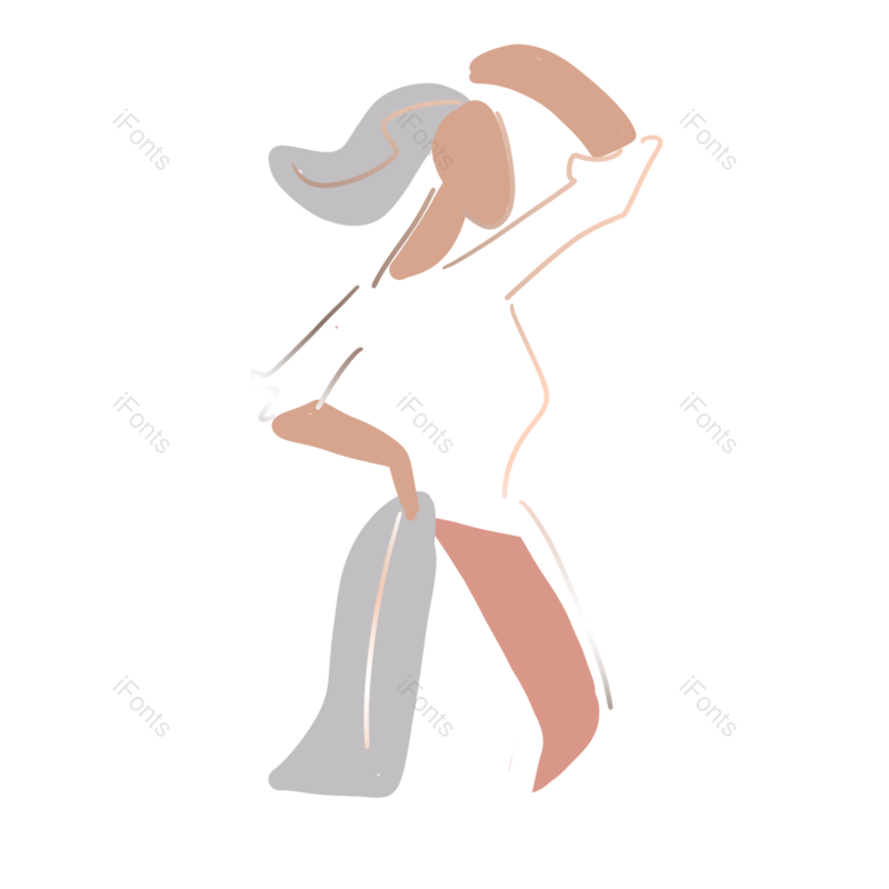 元素图片,女人元素,人物插画PNG,裙子免抠素材